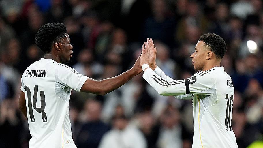 Aurélien Tchouaméni, Kylian Mbappé 