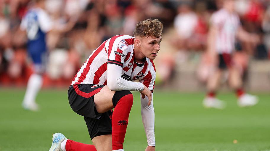 Jake Bickerstaff of Cheltenham Town.