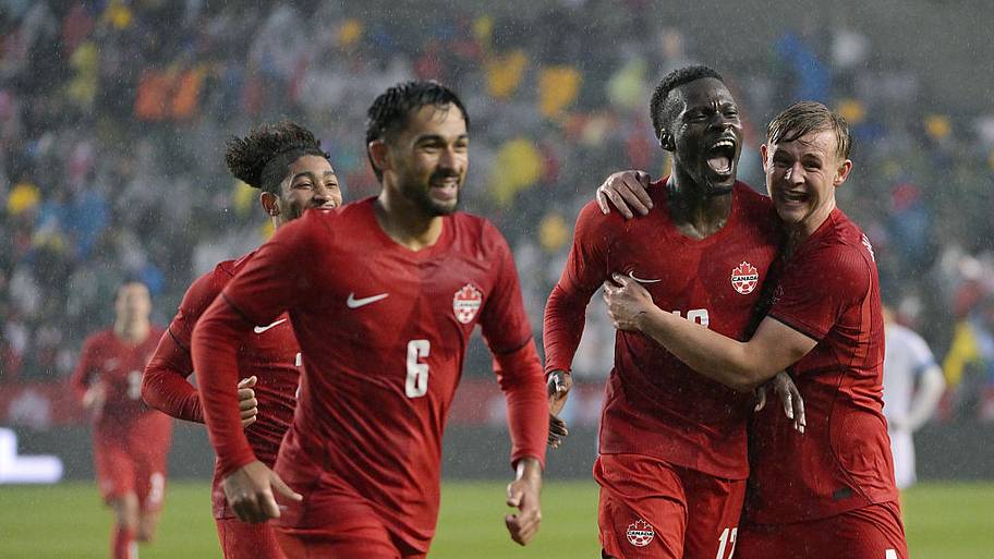 Canada players celebrate