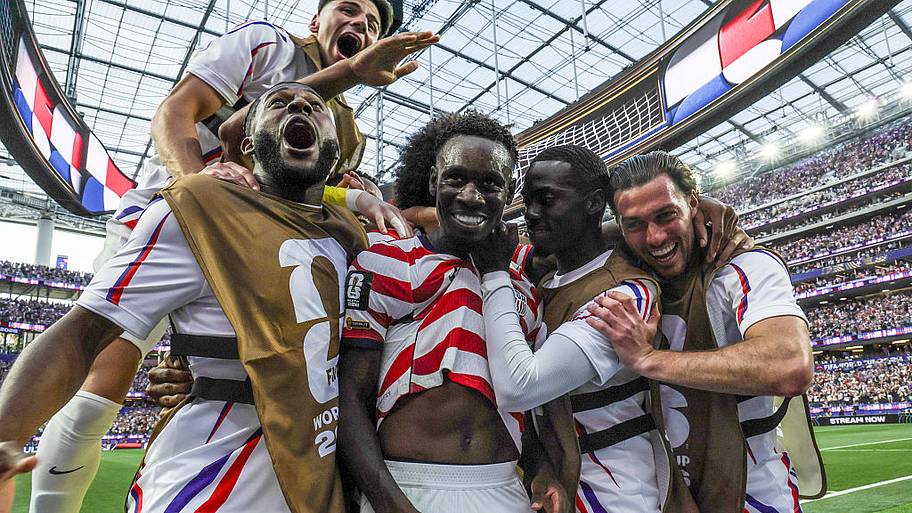 team celebrating
