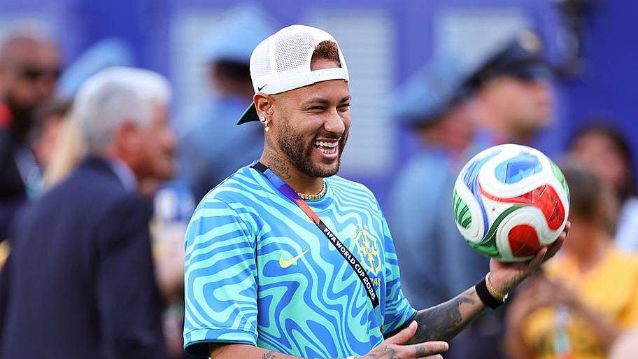 Neymar laughing