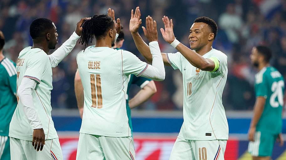 Michael Olise, Kylian Mbappé