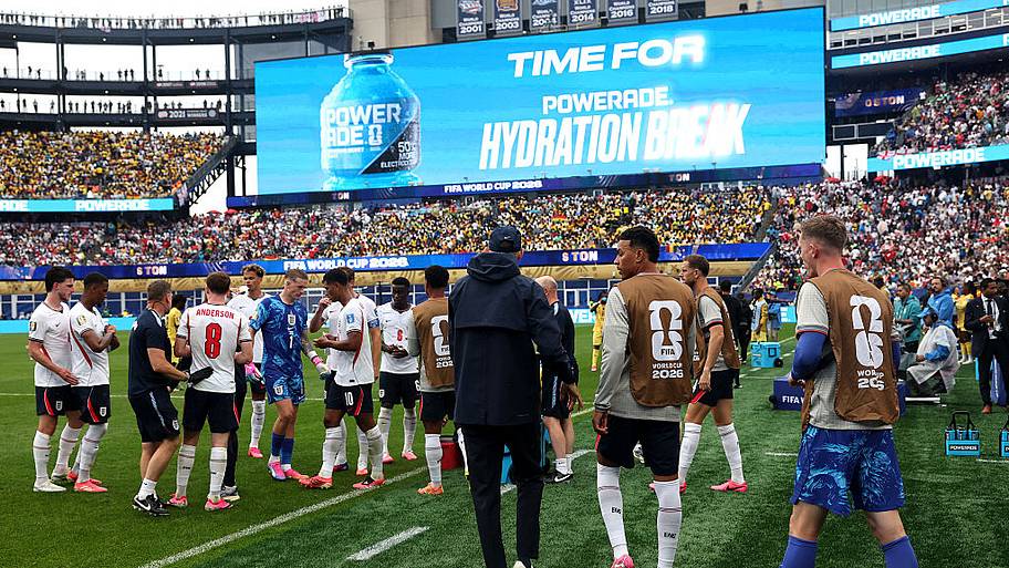 England vs. Ghana hydration break