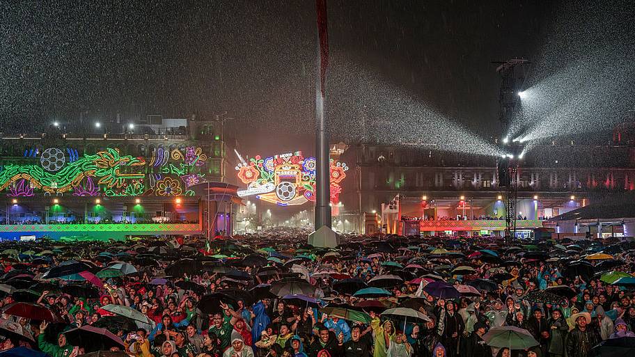 Mexico fans at a FIFA Fan Fest. 