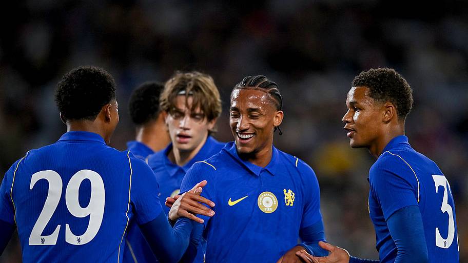 Chelsea players celebrate