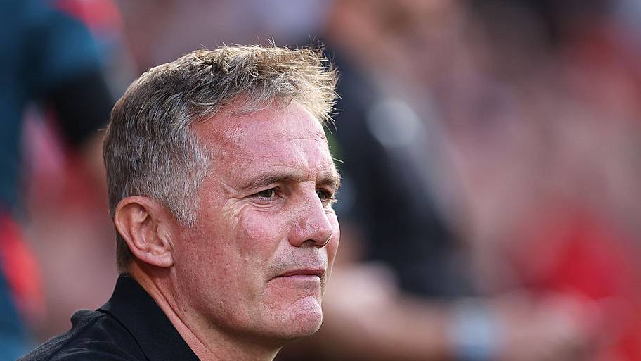 Phil Parkinson during the Carabao Cup first round match between Wrexham and Hull City.