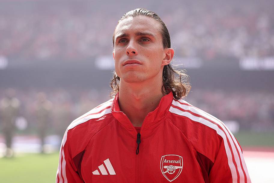 Riccardo Calafiori of Arsenal