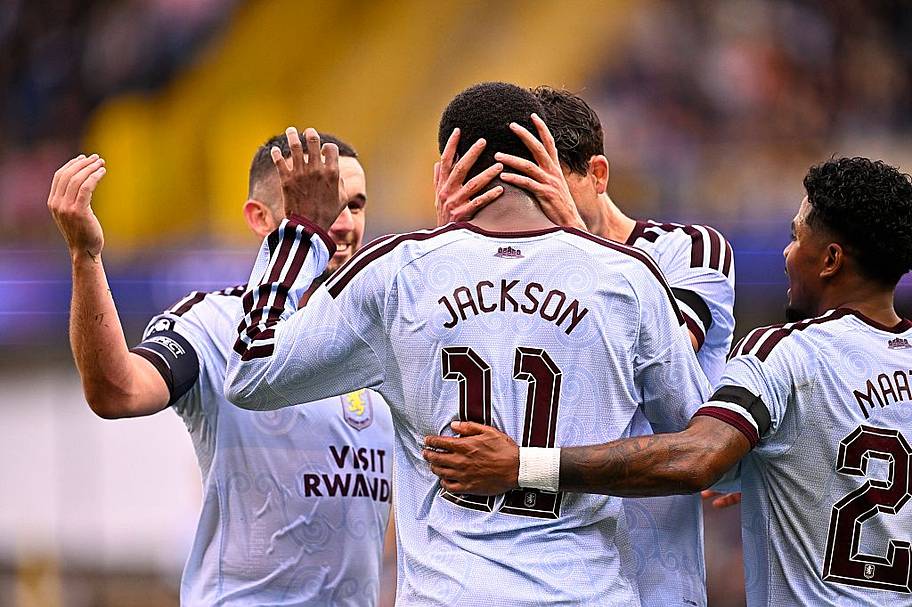Aston Villa celebrate