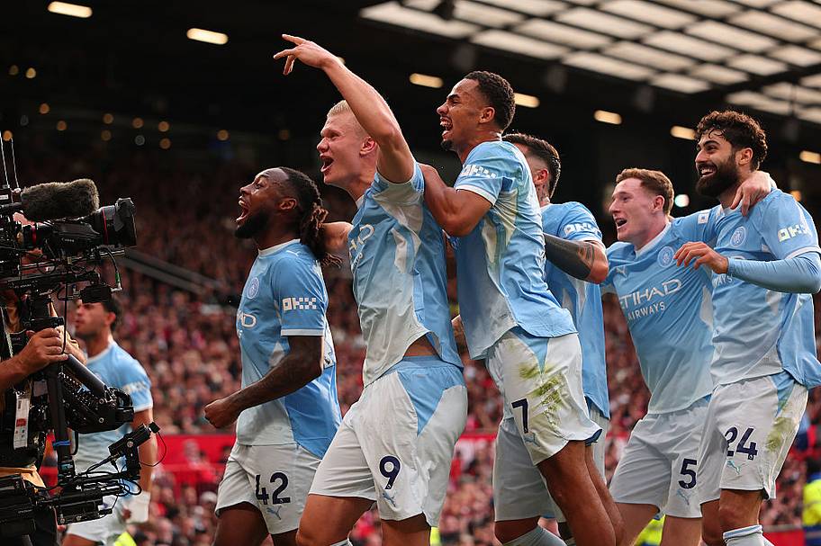 man City celebrations