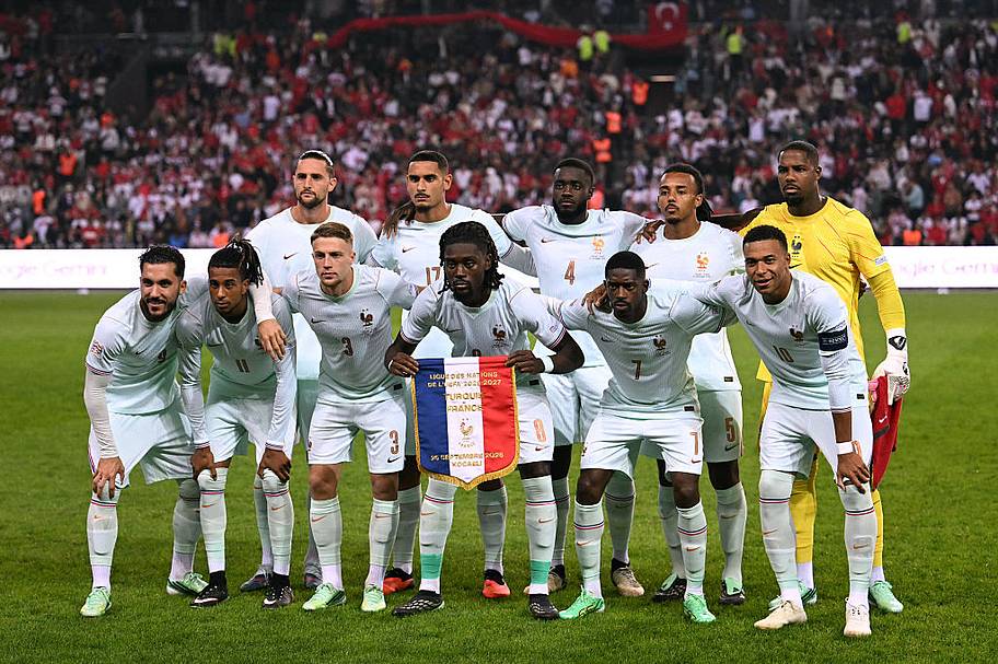 France’s lineup vs. Türkiye