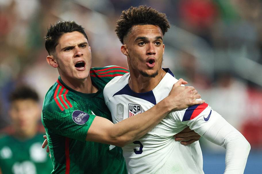 Antonee Robinson and Israel Reyes
