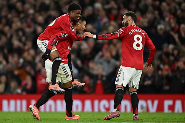 Man Utd celebrate