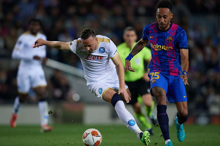 FC Barcelona v SSC Napoli: Knockout Round Play-Off Leg One - UEFA Europa League