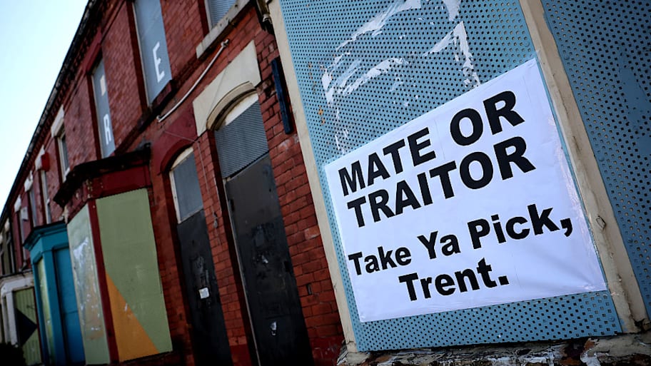 Traitor sign aimed at Trent Alexander-Arnold