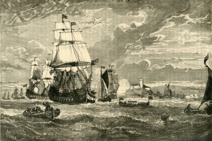 The First Fleet Of The East India Company Leaving Woolwich