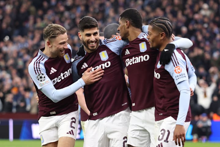 Matty Cash, Marcus Rashford, Leon Bailey, Marco Asensio