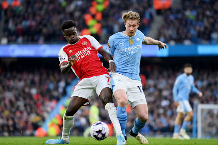 Bukayo Saka, Kevin De Bruyne