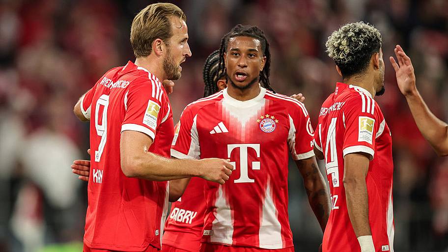 Bayern Munich players celebrate