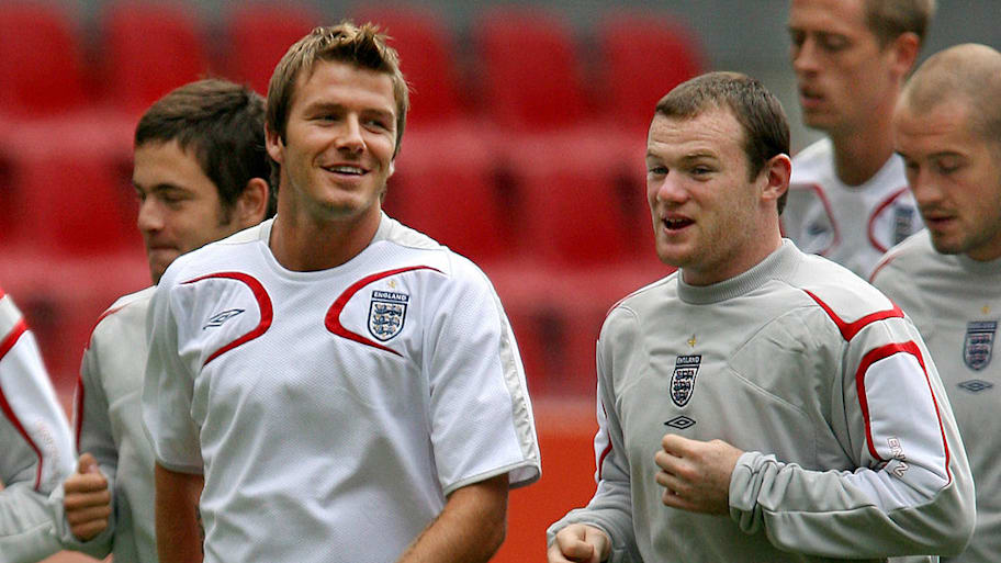 David Beckham (left) and Wayne Rooney
