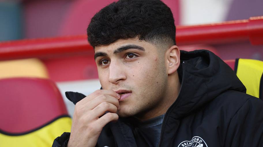 Yunus Konak during the Premier League match between Brentford FC and Tottenham Hotspur FC.
