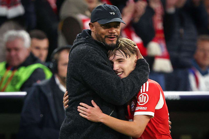 Bayern-Coach Kompany und Lennart Karl