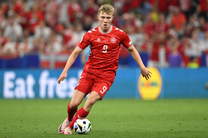 Rasmus Hojlund, atacante da Dinamarca na Euro 202