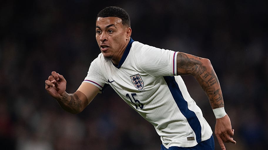 Morgan Rogers playing for England.