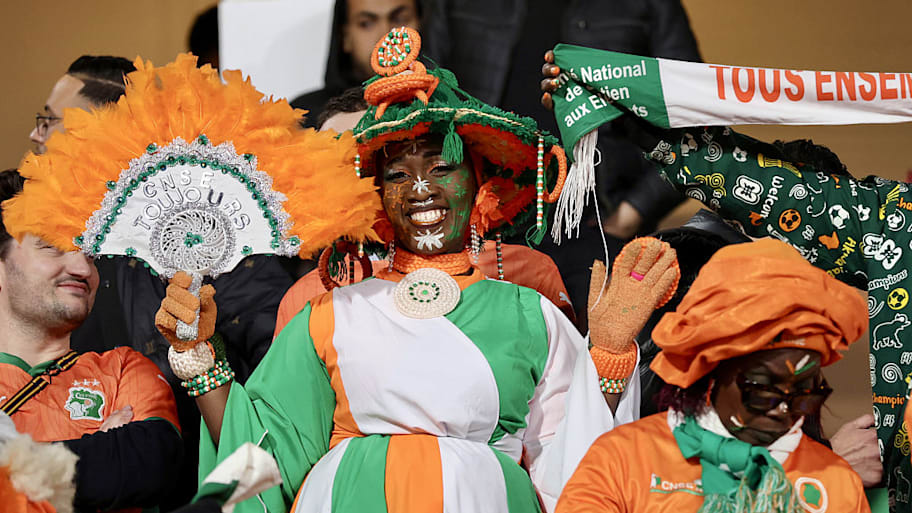 Ivory Coast fan in the stands