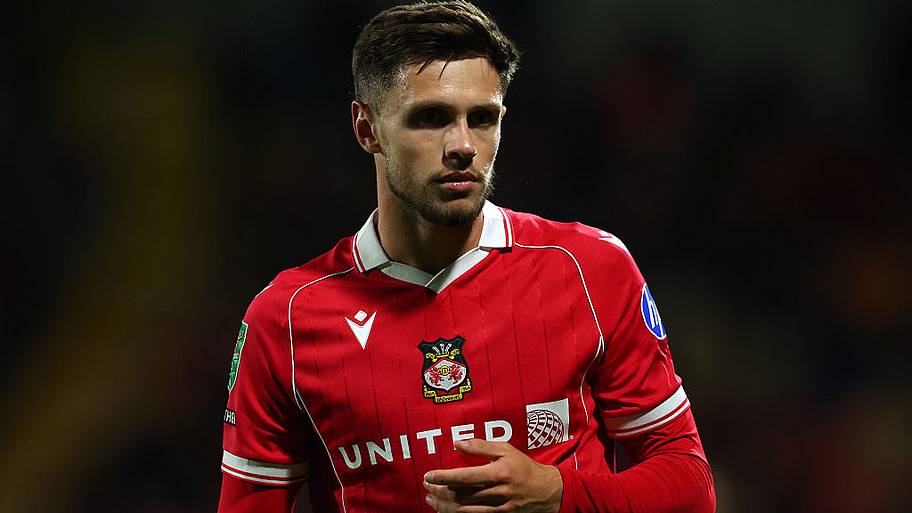 Ryan Barnett looks on during the Carabao Cup Third Round match between Wrexham and Reading.