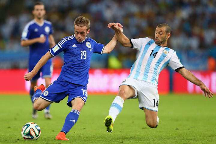 Javier Mascherano, Edin Visca