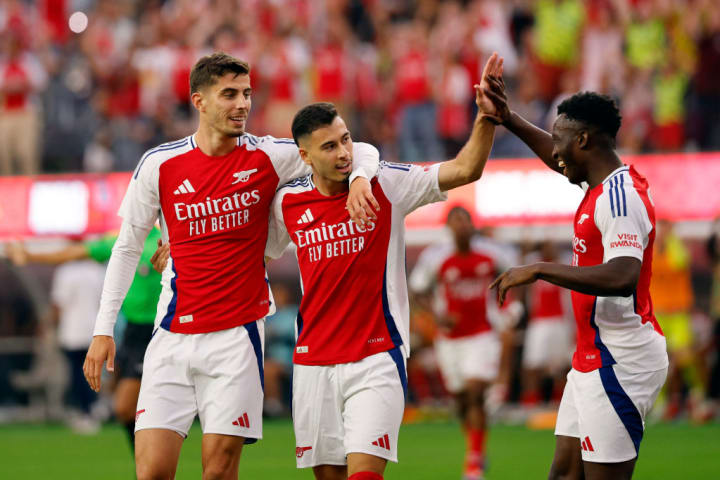 Gabriel Martinelli, Kai Havertz, Eddie Nketiah