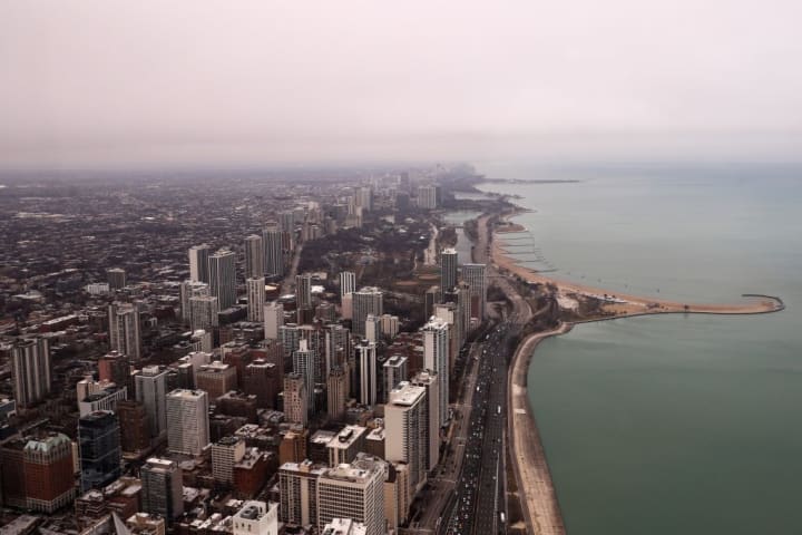 Chicago skyline view 