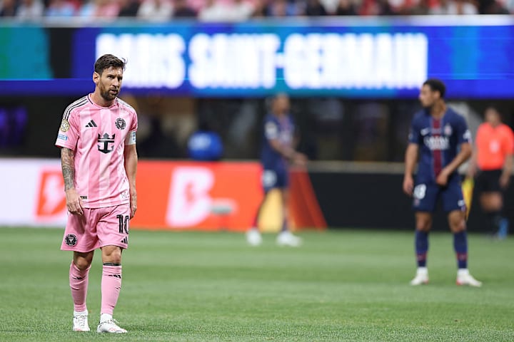 Lionel Messi em PSG x Inter Miam