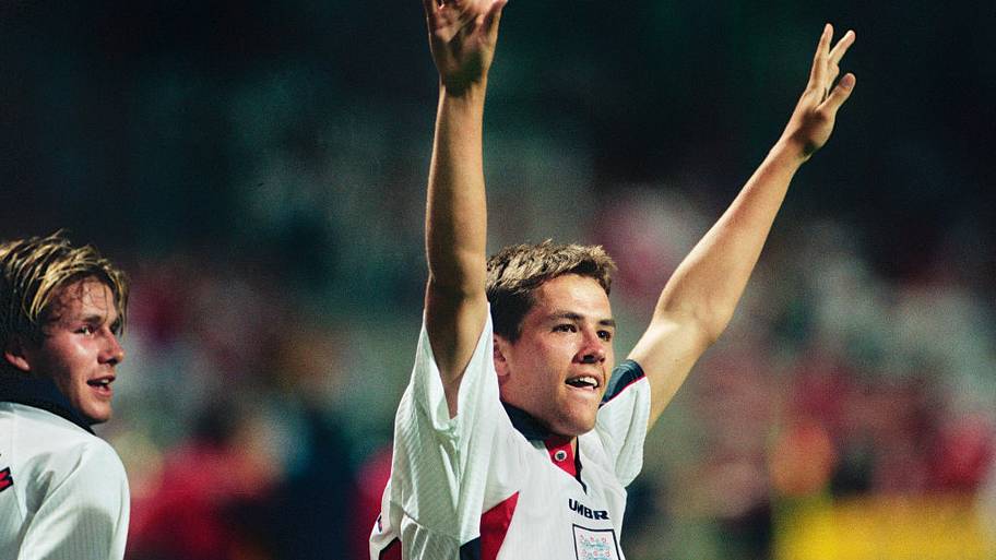 Michael Owen at the 1998 World Cup.