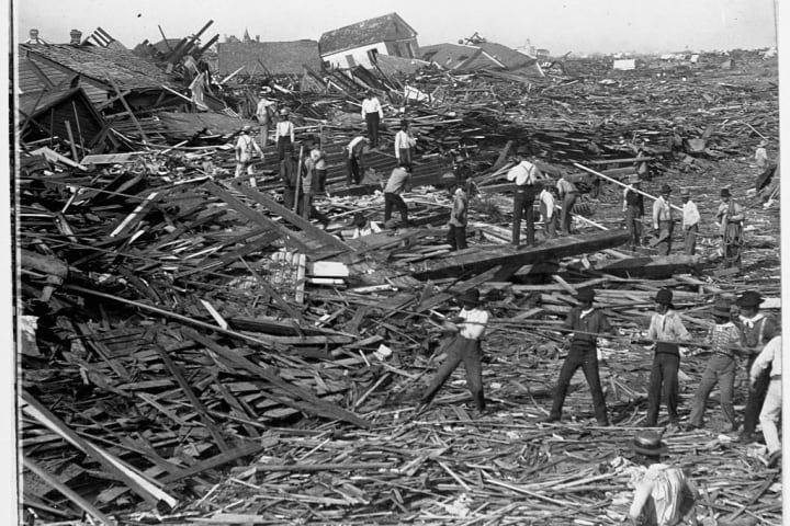 Aftermath of the Galveston Hurricane of 1900