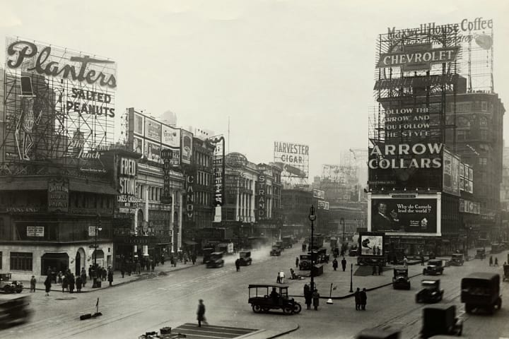 View of Times Square in the early 20th century