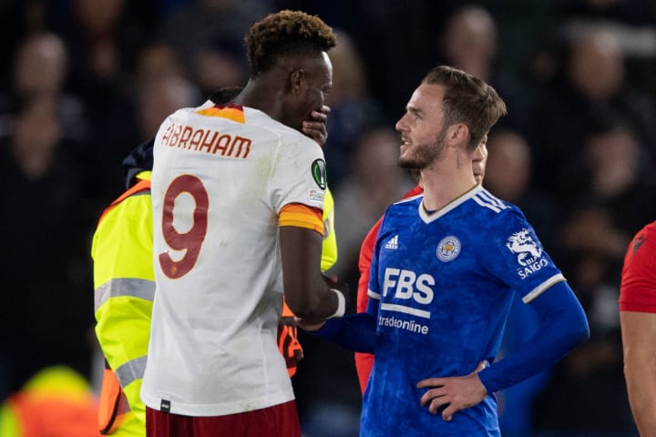 Tammy Abraham James Maddison Roma Leicester Semifinal Conference League