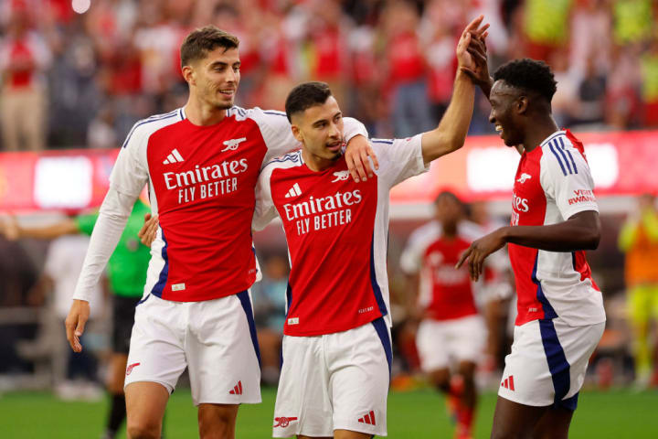 Gabriel Martinelli, Kai Havertz, Eddie Nketiah