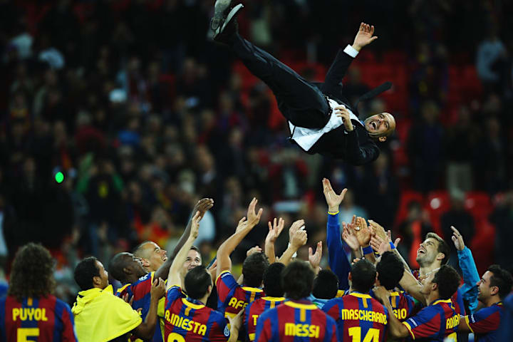 Gefeierter Erfolgstrainer: Pep Guardiola