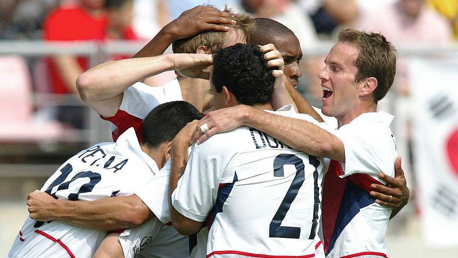 USMNT celebrating