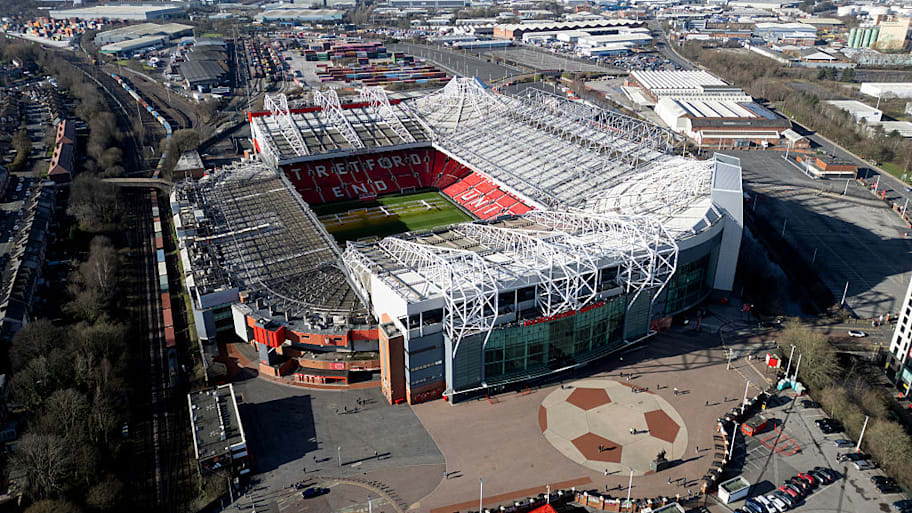 Old Trafford stadium aerial view