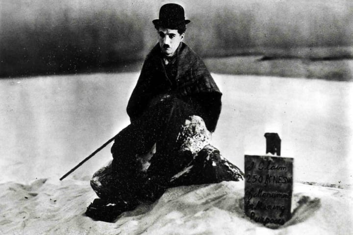 Charlie Chaplin in 'The Gold Rush.'
