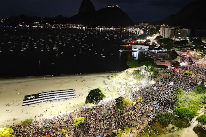 Botafogo Celebrate After Winning Their First Copa CONMEBOL Liberadores 2024