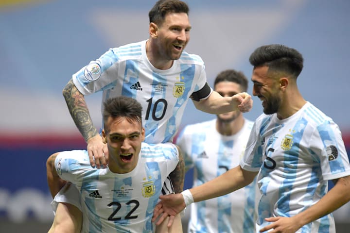 Lautaro Martinez, Lionel Messi, Nicolás Gonzalez