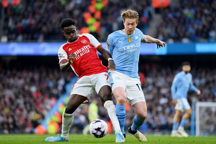 Bukayo Saka, Kevin De Bruyne