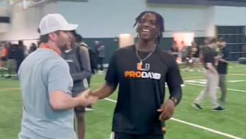 Cam Ward impressed Tennessee Titans representatives at the Miami pro day.