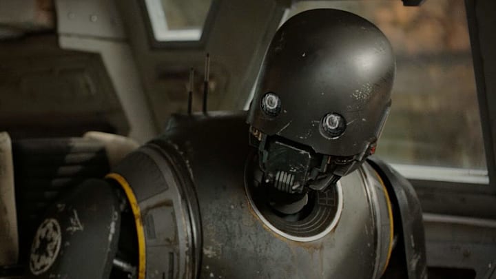 Rogue One: A Star Wars Story. K-2SO played by Alan Tudyk.