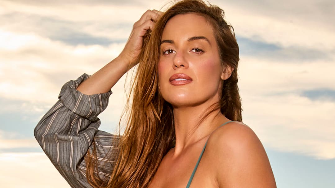 Hannah Berner was photographed by Ben Watts in Montauk, N.Y. Swimsuit by Tropic of C. Shirt by TK.