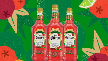Cuervo Authentics Mistletoe Margarita Trio shot. Image courtesy Jose Cuervo 