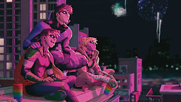DC’s Pride-themed variant covers. Image courtesy DC Comics